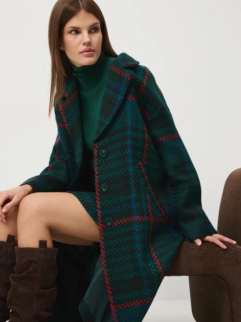 Jak nosić płaszcz w kratę?